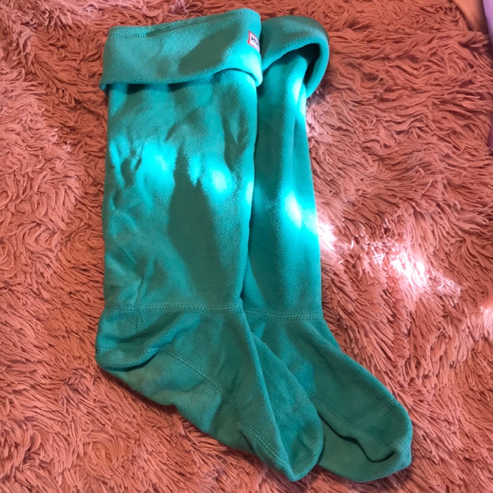HUNTER fleece welly socks